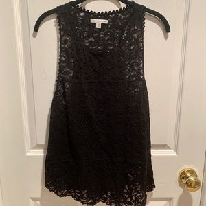 American Eagle Black Lace Tank Top